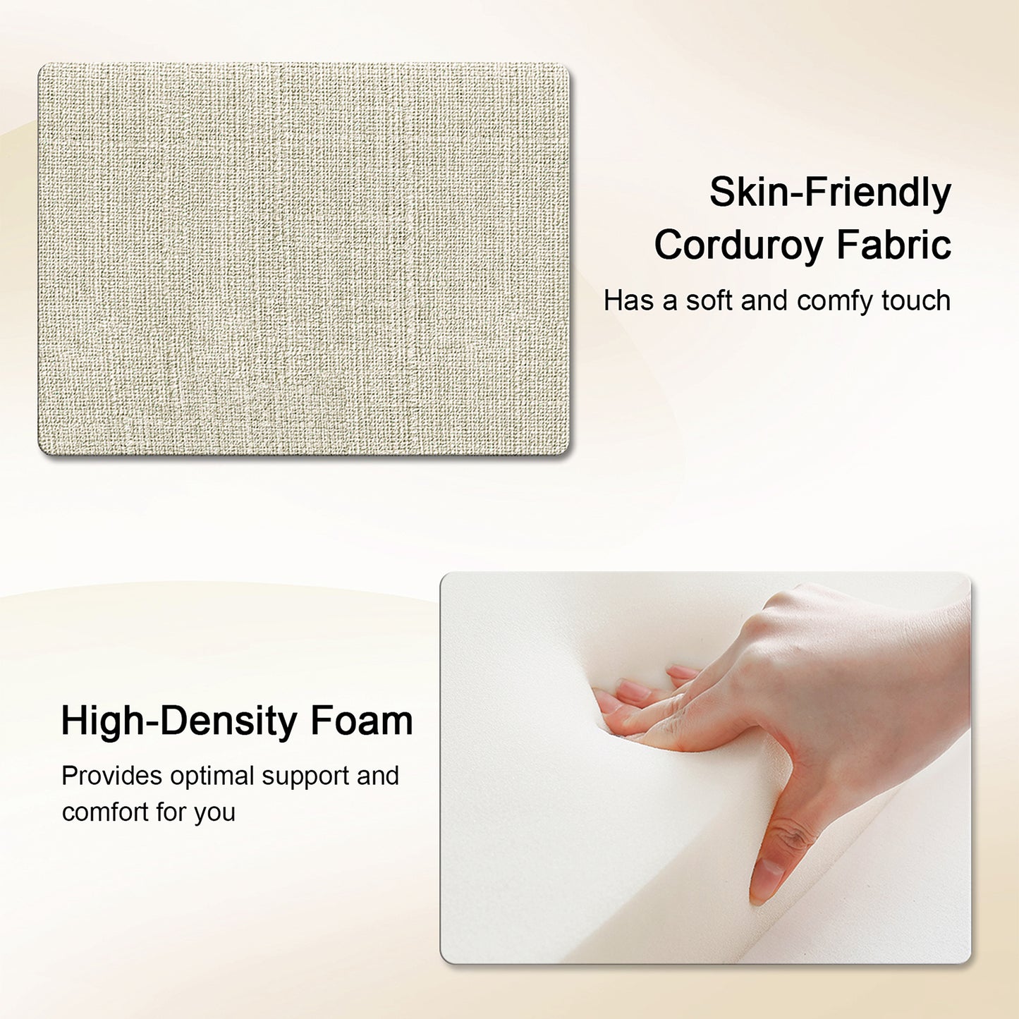 FAGAGA Upholstered Storage Ottoman, Removable Lid Linen Footrest for Bedroom,Office,Living Room, Bench with Hidden Space for Blankets,Books,Toys