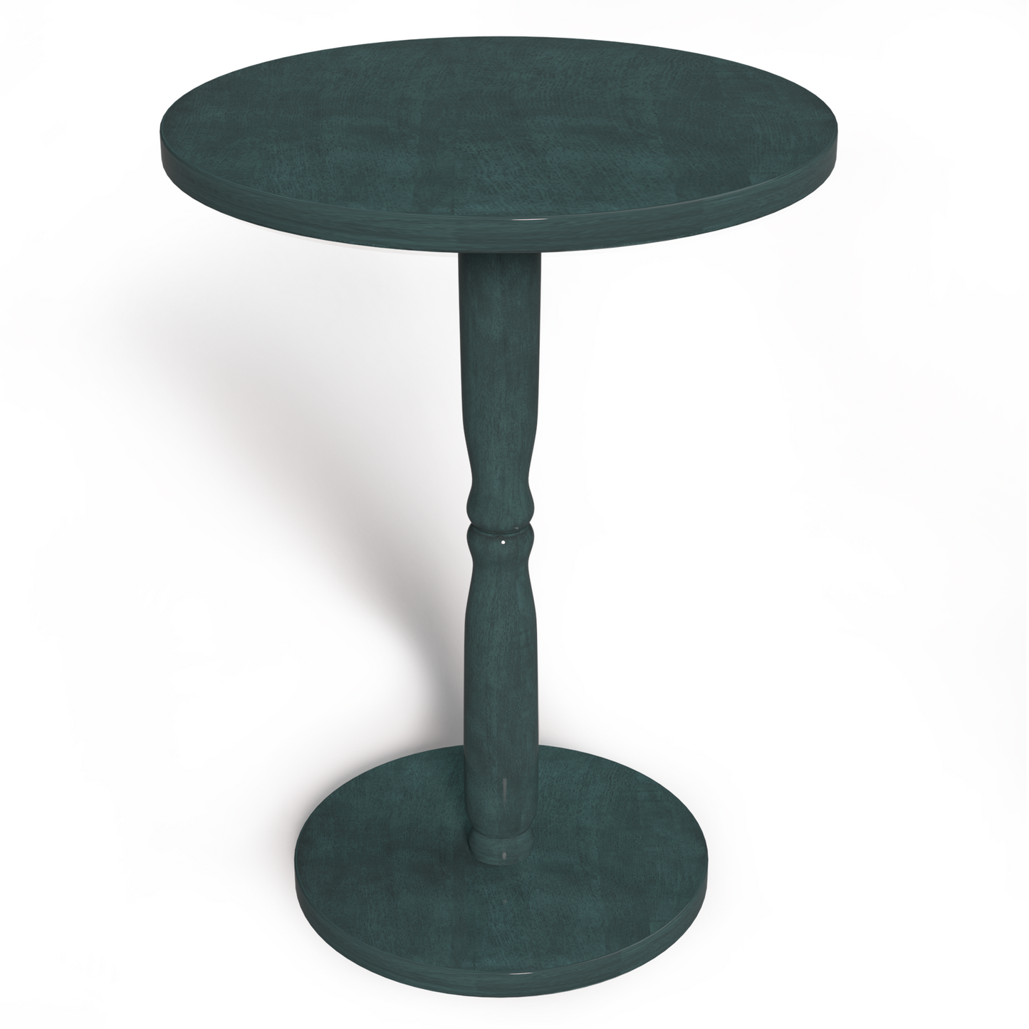 FAGAGA Round Pedestal Table, Wood Accent Table, 15.75" x 15.75" x 19.7", Small Round Coffee Table Table for Living Room/Bedroom/Office