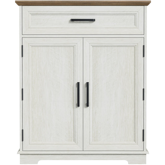 FAGAGA Modern Coffee Bar Cabinet, 30" Kitchen Buffet Cabinet with Storage, Farmhouse Wood Sideboard with Drawer for Kitchen, Dining Room, Reception Room
